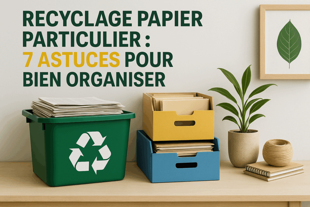 découvrez 7 astuces pratiques pour bien organiser le recyclage de papier à la maison. apprenez comment trier, stocker et recycler efficacement vos papiers en tant que particulier.